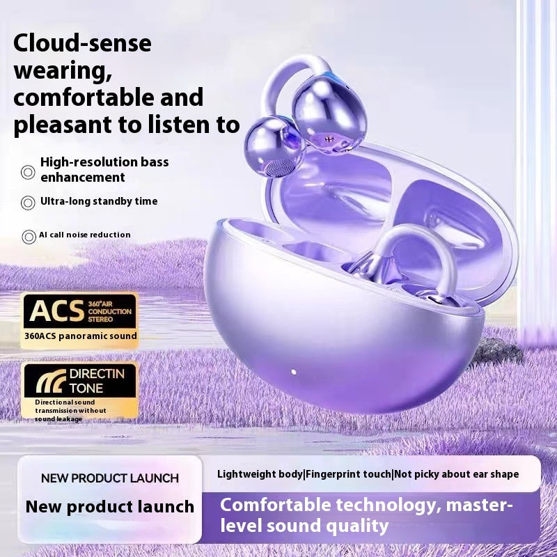 AI Smart Translation M91 Clip-on Wireless Bluetooth Headset